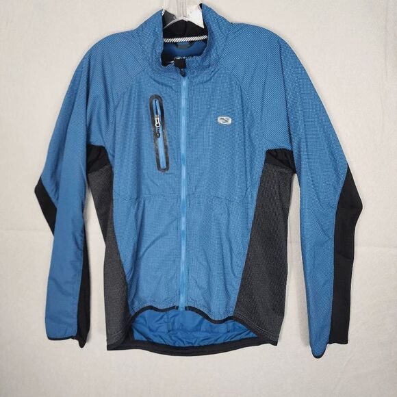 Sugoi Jacket Womens Medium Slim Fit Cycling Athletic Full Zip Blue - Picture 2 of 14